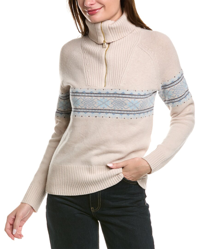Sail To Sable Fairisle Wool Sweater In Brown