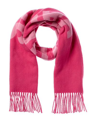 Jacquemus L'écharpe Wool Scarf In Pink