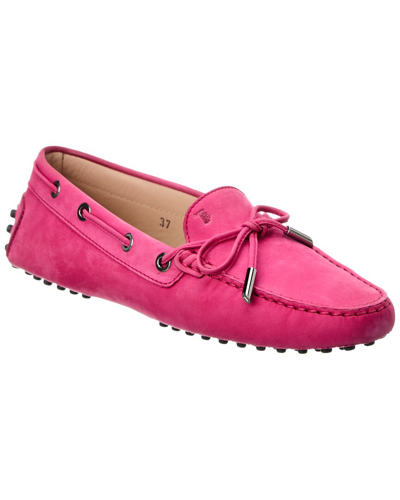 Tod's Leather Loafer In Pink