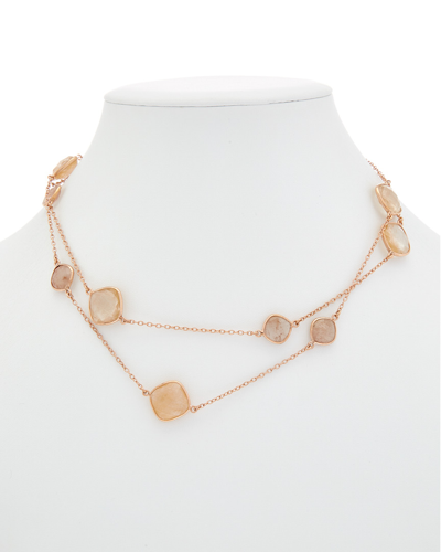 Phillip Gavriel Silver Gemstone Necklace In Gold