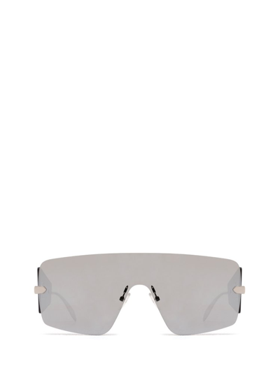 Alexander Mcqueen Eyewear Aviator Sunglasses In Silver
