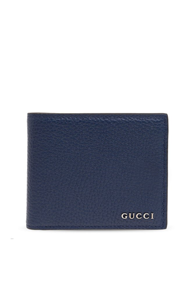 Gucci Logo Lettering Bi In Navy