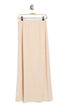 Wayf Low Rise Maxi Skirt In Beige