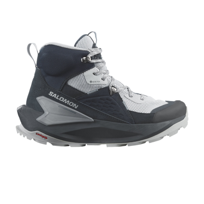 Pre-owned Salomon Wmns Elixir Mid Gore-tex 'carbon Flint Stone' In Black