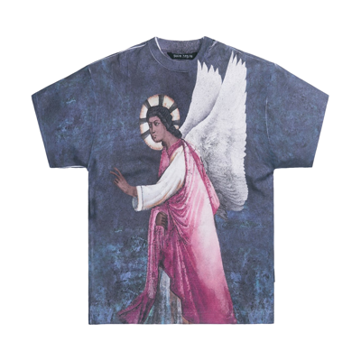 Pre-owned Palm Angels Angel Loose Tee 'white/multicolor'