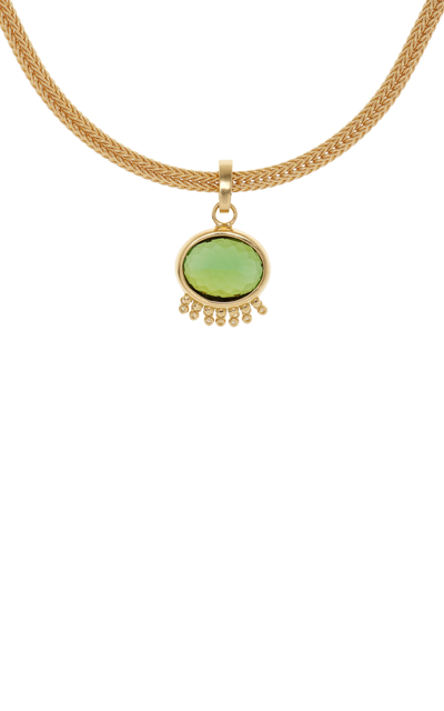 Jade Ruzzo Tennessee 18k Yellow Gold Tourmaline Pendant