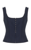 SIGNIFICANT OTHER PINSTRIPED CORSET TANK TOP