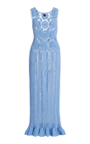 AKOIA SWIM AZUL CROCHETED COTTON MAXI DRESS