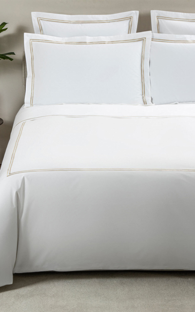 Frette Classic Cotton Queen Duvet Cover In Ivory