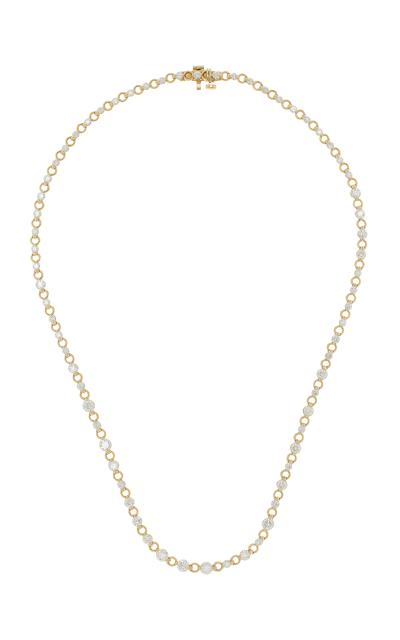 Jade Ruzzo Diana 18k Yellow Gold Diamond Chain Necklace