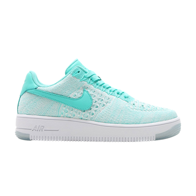 Pre-owned Nike Wmns Air Force 1 Flyknit Low 'hyper Turquoise' In Green