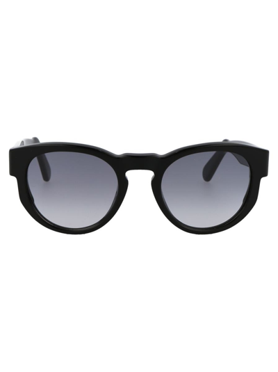 Gcds Gd0011 Sunglasses In 01b Nero Lucido/fumo Grad
