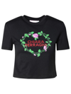 CHIARA FERRAGNI CHIARA FERRAGNI BLACK COTTON T-SHIRT