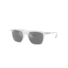 RAY BAN SUNGLASSES UNISEX RB4433M SCUDERIA FERRARI COLLECTION - WHITE FRAME GREY LENSES 54-20