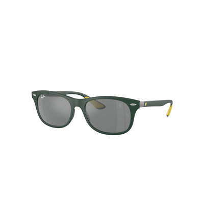 Ray Ban Rb4607m Scuderia Ferrari Collection Sunglasses Green Frame Grey Lenses 55-17
