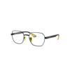 Ray Ban Rb6594m Optics Scuderia Ferrari Collection Eyeglasses Black Frame Clear Lenses Polarized 54-20 In Black