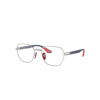 Ray Ban Rb6594m Optics Scuderia Ferrari Collection Eyeglasses Blue Frame Clear Lenses Polarized 54-20 In Blue