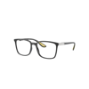 Ray Ban Rb7240m Optics Scuderia Ferrari Collection Eyeglasses Grey Frame Clear Lenses Polarized 54-18 In Grey