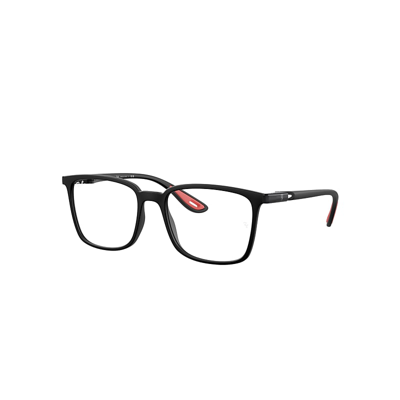Ray Ban Rb7240m Optics Scuderia Ferrari Collection Eyeglasses Black Frame Clear Lenses Polarized 54-18