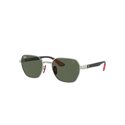 Ray Ban Rb3794m Scuderia Ferrari Collection Sunglasses Black Frame Green Lenses 54-20