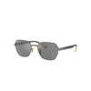 Ray Ban Rb3794m Scuderia Ferrari Collection Sunglasses Green Frame Grey Lenses 54-20 In Green