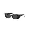 Ray Ban Kat Bio-based Sunglasses Black Frame Grey Lenses 49-20 In Black