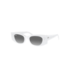 Ray Ban Kat Bio-based Sunglasses White Frame Grey Lenses 49-20 In White