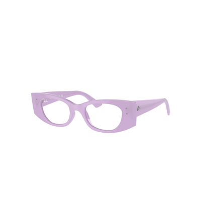 Ray Ban Kat Optics Bio-based Eyeglasses Lillac Frame Clear Lenses Polarized 52-18
