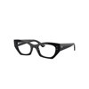 Ray Ban Zena Optics Bio-based Eyeglasses Black Frame Clear Lenses Polarized 49-22 In Black
