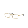 RAY BAN EYEGLASSES UNISEX EMY OPTICS - GOLD FRAME CLEAR LENSES POLARIZED 56-17