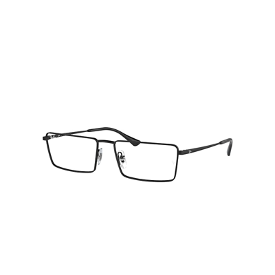 Ray Ban Emy Optics Eyeglasses Black Frame Clear Lenses Polarized 56-17