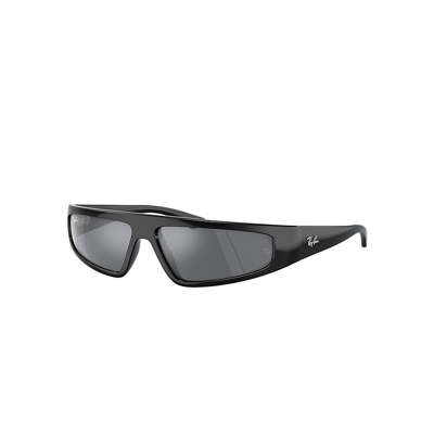 Ray Ban Izaz Bio-based Sunglasses Black Frame Grey Lenses 59-13