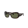 RAY BAN SUNGLASSES UNISEX BEATE - HAVANA FRAME GREEN LENSES POLARIZED 56-20