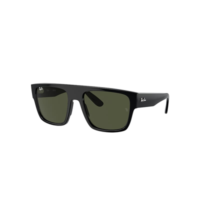Ray Ban Drifter Sunglasses Black Frame Green Lenses 57-20