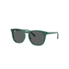 Ray Ban Rb2210 Sunglasses Transparent Green Frame Grey Lenses 53-21 In Transparent Green