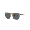 RAY BAN RB2210 SONNENBRILLEN BRAUN TRANSPARENT FASSUNG BLAU GLAS 53-21