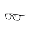 Ray Ban Alain Optics Eyeglasses Black Frame Clear Lenses Polarized 52-18 In Black