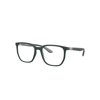 Ray Ban Rb7235 Optics Eyeglasses Sand Green Frame Clear Lenses Polarized 55-19 In Sand Green