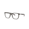 Ray Ban Rb7235 Optics Eyeglasses Sand Brown Frame Clear Lenses Polarized 53-19 In Sand Brown