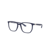 Ray Ban Rb7235 Optics Eyeglasses Sand Blue Frame Clear Lenses Polarized 55-19 In Sand Blue
