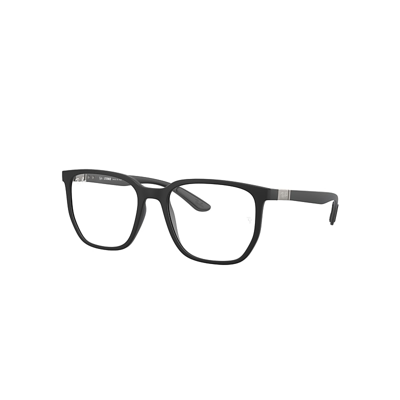 Ray Ban Rb7235 Optics Eyeglasses Sand Black Frame Clear Lenses Polarized 55-19