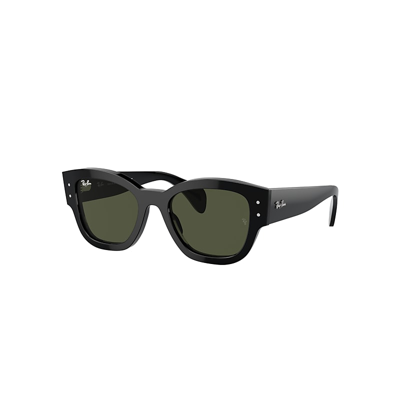 Ray Ban Jorge Sunglasses Black Frame Green Lenses 52-20