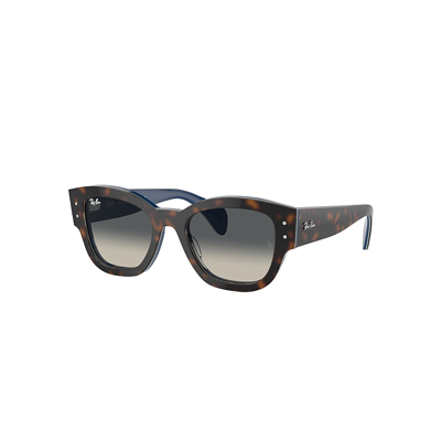 Ray Ban Jorge Sunglasses Havana Grey On Gradient Blue Frame Grey Lenses 52-20