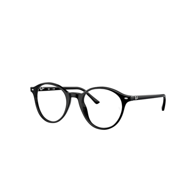 Ray Ban Bernard Optics Eyeglasses Black Frame Clear Lenses Polarized 49-21