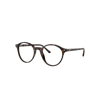 RAY BAN BERNARD OPTICS EYEGLASSES HAVANA FRAME CLEAR LENSES POLARIZED 51-21