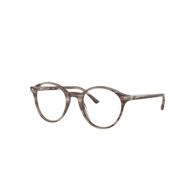 Ray Ban Bernard Optics Eyeglasses Striped Grey Frame Clear Lenses Polarized 49-21