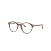 Ray Ban Bernard Optics Eyeglasses Striped Grey Frame Clear Lenses Polarized 51-21 In Striped Grey