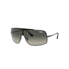 RAY BAN SUNGLASSES UNISEX WINGS III - BLACK FRAME GREY LENSES 01-36