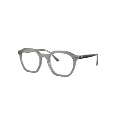Ray Ban Alice Optics Eyeglasses Black On Opal Grey Frame Clear Lenses Polarized 50-21