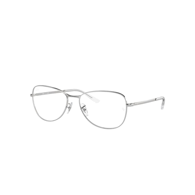 Ray Ban Rb3733v Optics Eyeglasses Silver Frame Clear Lenses Polarized 56-17